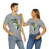 Stained Glass Velociraptor - Short Sleeve Tee